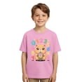 thumbnail image 6 of XEGLSBU Shirts for Girls Size 8 Kids Graphic Print Short Sleeve T Shirt Casual Crew Neck Tee for Girls Boys Youth Blend Top Pink Size 4-5 Years, 6 of 6