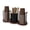 Black, variant on 3-in-1 Walnut Coffee Bar Organizer with Dual Cup Dispenser, Paper Cup Holder and Storage Caddy for Office and Bathroom, Black