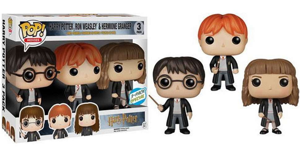 #NEW Ron Broken Wand 4" Vynl Figure 2-Pack Funko Hermione HARRY POTTER 