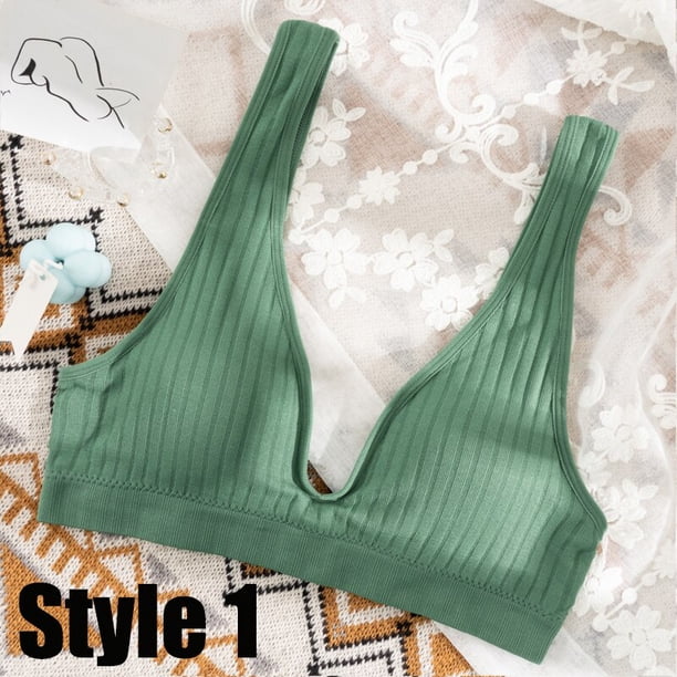 Top corto deportivo sin costuras para mujer, sujetador Sexy, Tops de tubo para mujer, ropa interior Sexy con escote en V profundo, Bralette, camisola sin mangas, Top Bandeau Tan Jianjun unisex