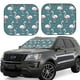 thumbnail image 1 of Balery Elegant Flamingo Wearing A Christmas Hat Parasol para parabrisas de coche de 2 piezas | Parasol plegable para parabrisas delantero de coche para la mayoría de sedanes-Medium, 1 of 6