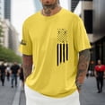 thumbnail image 2 of TOWED22 Men's Patriotic Shirts Distressed American Flag Workout Gym Muscle T-Shirts Yellow,3XL, 2 of 4