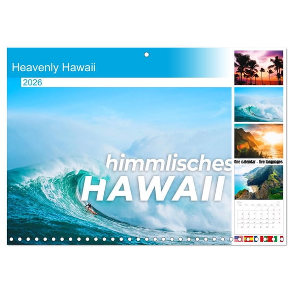 Heavenly Hawaii (Monthly Wall Calendar 2026 11.7 x 16.5 (open)), CALVENDO 14 Month Calendar