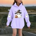 thumbnail image 2 of Makaor Hoodies for Girls Boys Halloween Pullover Sweatshirts Ghost Long Sleeve Coats Fleece Cute Fall Clothes, 2 of 4