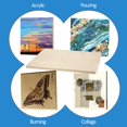 thumbnail image 3 of Kit de paneles de lona de madera de abedul sin terminar Falling in Art Paquete de 2 tablas de soporte Studio de 18 x 24 de profundidad 3/4 para verter arte, manualidades, pintura y más, 3 of 5