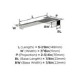 thumbnail image 6 of Amerock Monument Chrome Single Post Toilet Paper Holder, 6 of 8