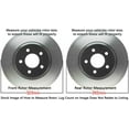 thumbnail image 3 of Detroit Axle - Brake Kit for 06-11 Buick Lucerne Cadillac DTS Drilled Slotted Brake Rotors 2006 2007 2008 2009 2010 2011 Ceramic Brakes Pads Front Rear Replacement: 12.72" Front & 11.50" Rear Rotor, 3 of 5