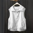 thumbnail image 7 of Ankola Women's Casual Zip Up Cargo Vest Lightweight Sleeveless Blazer Vest Jacket Tops Trendy Outwear, 7 of 7