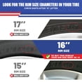 thumbnail image 6 of 16" Set of 4 Hubcaps Wheel Rims Cover for 2009-2019 Toyota Corolla & 2009-2014 Toyota Matrix Compatible with Steel Wheels Snap on Installation(16-inch,Black Matte), 6 of 7