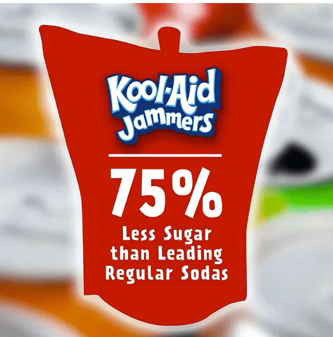 Kool-Aid Jammers Tropical Punch, Grape & Cherry Juice Pouches Variety Pack (6 fl. oz., 40 pk.)