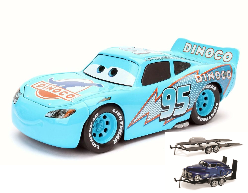 7 Pcs/set Disney Pixar Cars 2 3 DINOCO Dinosaur Car Toy Discoloration Lightning  McQueen King Diecasts Model Kid Educational Toys