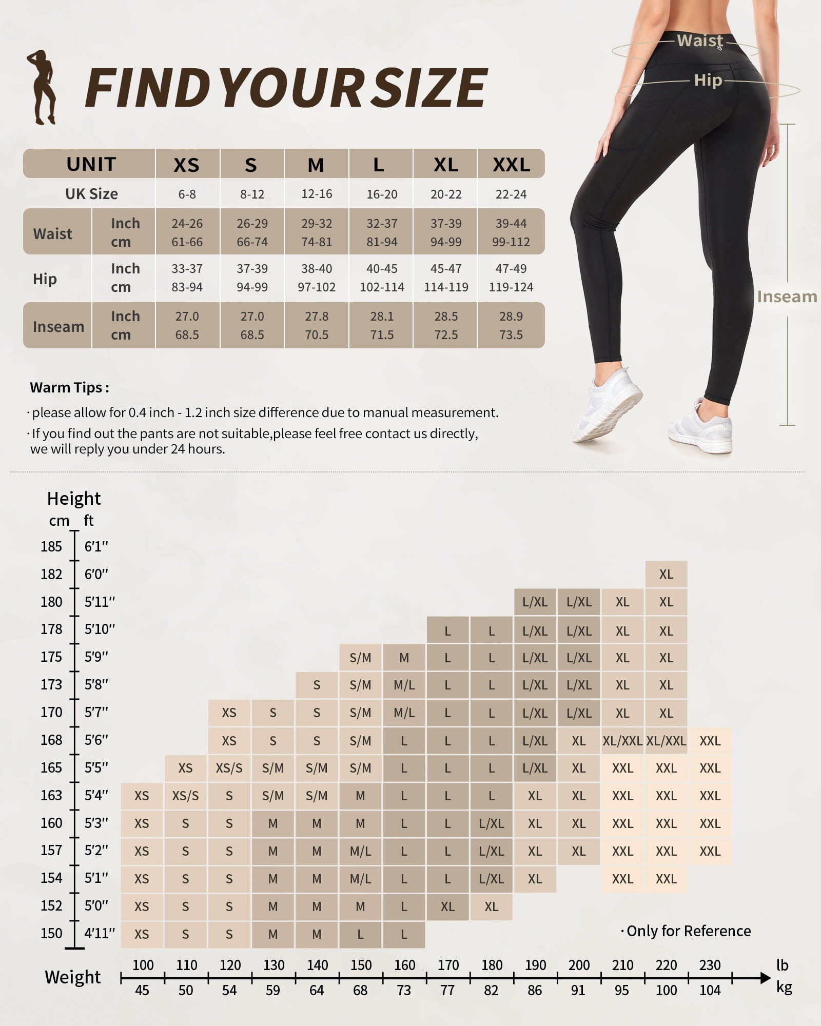 CAMBIVO High Waisted Leggings for Women, Yoga Pants with Pockets for Women  Tummy Control Non See Through Workout Leggings : : Clothing, Shoes