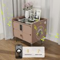 thumbnail image 3 of Smart Nightstand with Security Combination Lock - Nightstand Locking Drawer and USB Charging, Modern Smart Nightstand, 3 of 16