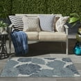 thumbnail image 4 of Nourison Garden Oasis Indoor/Outdoor Blue 3' x 5' Area Rug (3x5), 4 of 9