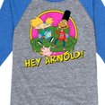 thumbnail image 3 of Hey Arnold! - Arnold and Friends - Toddler And Youth Raglan Graphic T-Shirt, 3 of 4