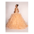 thumbnail image 2 of Women's Elizabeth K Jeweled Cap Sleeve Ball Gown Gl1600 Blush Pink Size L, 2 of 5