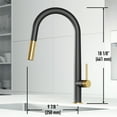 thumbnail image 2 of Vigo Vg02029 Greenwich 1.8 GPM Single Hole Pull Down Kitchen Faucet, 2 of 14
