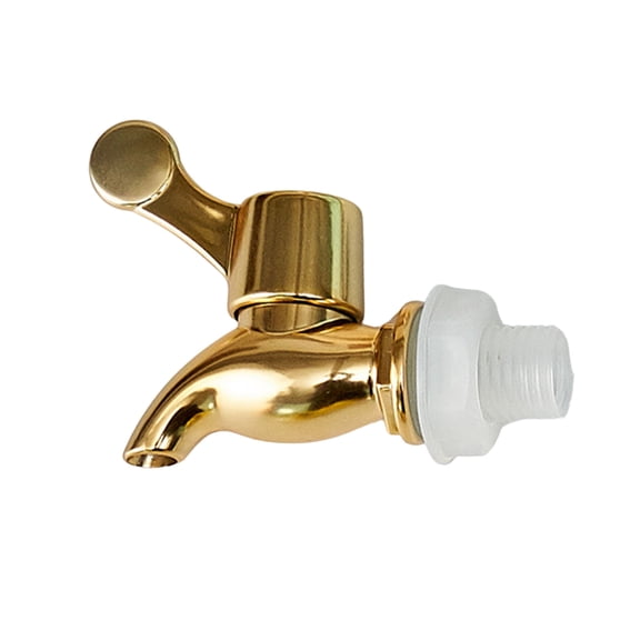 UNTERING Elegant Gold Tap For Wine Barrels Leak Proof Designings Barrels Faucet Portable Gold Finish Barrels Tap for Home Brewing