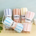 thumbnail image 2 of Vggrvlo Under 5 Basics Cotton Washcloths Lightweight quick-dry Gentle on Sensitive Skin Blue 14"X30", 2 of 7