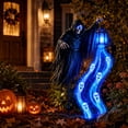 thumbnail image 5 of Halloween Soul Harvester Animated Garden Light,Grim Reaper Ghost Solar Pathway Lights,Spooky Light Up Halloween Yard Decorations For Outdoor Lawn Patio, 5 of 7