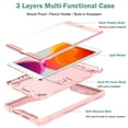 thumbnail image 6 of Allytech Shockproof Case for iPad 10.2" 2022, iPad 10.2" Case 2022, Military Grade Protective Kickstand Dual Layers Back Cover Shell for Apple iPad 10.2" 2022 - Rosegold, 6 of 7