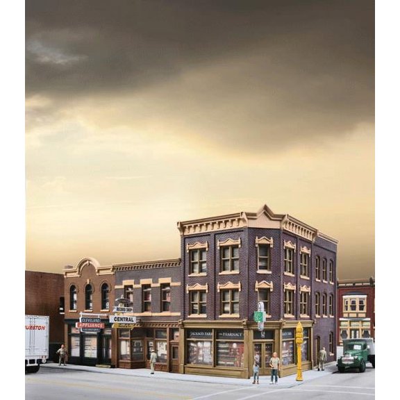 Walthers Cornerstone HO Scale Building/Structure Kit Merchant's Row V