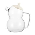 thumbnail image 2 of PATLOLLAV Glass Teapot with Lid,7.87 IN Clear Snowman Water Pitcherfor,Cute Heatproof Borosilicate Glass Teapot, for Loose Leaf Tea and Fruit Tea,Cold Brewing, Water, 2 of 6