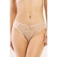 thumbnail image 3 of 6 Packs of MAMIA Women's Ladies Lace Front Polyester Underwear Bikiny Panties - Style#3, 3 of 6