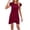 Wine, variant on Sexlip Womens Crew Neck Sleeveless Slim Midi Dress Stretchy Comfortable Casual Office Daily Dress Black S