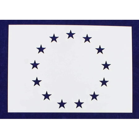 13 Star Stencil-4.875 x 6.88 Inches G-Spec Painting/Crafts/Templates