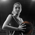 thumbnail image 3 of Millenti Street Smart Precision Basketball Ball Outdoor Indoor with High-Visibility & Easy-to-Track Designs, Orange Size 7, BB0307OG, 3 of 5