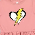 thumbnail image 4 of Inktastic Lightning Bolt Heart Girls Toddler Dress, 4 of 5
