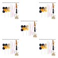 thumbnail image 3 of sweethay Cake Topper Home Wedding Party Cake Globo Cinta Pajitas Decoración Pastelería Decoración Plata Negro Glitter Globo Type5 NO5, 3 of 6