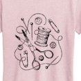 thumbnail image 2 of Instant Message - Vintage Sewing Tools Short Sleeve Graphic T-Shirt, 2 of 5