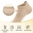 thumbnail image 5 of GlamourGarden Women's Breathable Cotton No Show Sport Socks, Khaki (8 Pack), 5 of 10