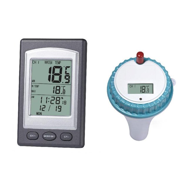 Termómetro Digital para Estanques y Piscinas ACTIVE con Receptor de Radio LCD