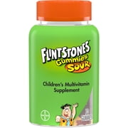 Flintstones Sour Gummies Kids Vitamins, Multivitamin for Kids, 70 Ct