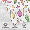 thumbnail image 5 of Yayeee 100% Cotton Hand Towels for Bathroom 16" x 28" Soft Absorbent Kitchen Towel, Various Vegetables Pattern, 5 of 7