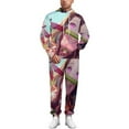 thumbnail image 3 of Kamado Nezuko Unisex Adult Sweatsuits Hoodie & Sweatpants Long Sleeve Hooded Sweatshirt Matching Joggers Tracksuit Sets 2XL, 3 of 9