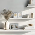 thumbnail image 3 of Afuly 4x6 Double Picture Frame with Real Glass Display Vertical 4 by 6 Photo,2-Opening Hinged Folding Frame for Tabletop or Wall,Gray Double Frames, 3 of 10