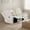 White-3Seater, variant on MAYEERTY Power Recliner Chair, Electric Leather Reclining Chair with USB Charging, Storage Armrest & Adjustable Backrest for Living Room, White