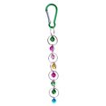 thumbnail image 2 of Colorful Metal Parrot Swing Hanging Ring Parrot Swing Parrot Toy Pendant with Small Bell for Cage Garden, 2 of 9