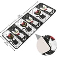 thumbnail image 4 of Dreamtimes Black White Cat Hallway Runner Rug 2'x6' Kitchen Rug with Rubber Backing Valentines Lover Non Slip Entryway Rug Runner Washable Soft Area Rug for Hallway Bedroom Kitchen Decor, 4 of 6