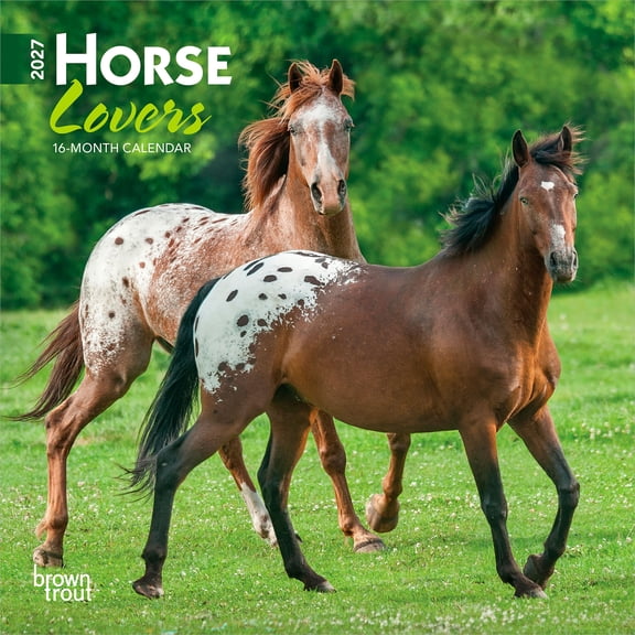 Horse Lovers | 2027 7x14" (Hanging) Mini Wall Calendar | BrownTrout