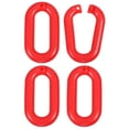 thumbnail image 1 of Shisuyan Barrier Chain Links Red For Keychain 4Pcs 2.28X1.57X0.39in, 1 of 8