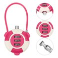 thumbnail image 4 of Wire Lock Cable Cabinet Lock 3-digit Combination Padlock Drawer Security Lock, 4 of 5