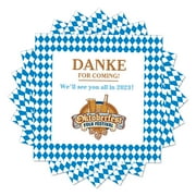 50pcs Oktoberfest Party Supplies Napkins - Oktoberfest Blue and White Paper Luncheon Napkins for Oktoberfest Table decorations