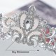 thumbnail image 4 of Crystal Tiara Silver Crown Headband Headpiece Rhinestone For Women, 4 of 5