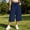 Navy, variant on BUIGTTKLOP Womens Capri Pants Baggy Cargo Wide Leg Cropped Sweatpants Drawstring Casual Jogger with Pockets