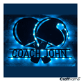 thumbnail image 2 of Craftnamesign Custom Table Tennis Metal Wall Art LED Lights, Table Tennis Name Sign Wall Decor, 2 of 4